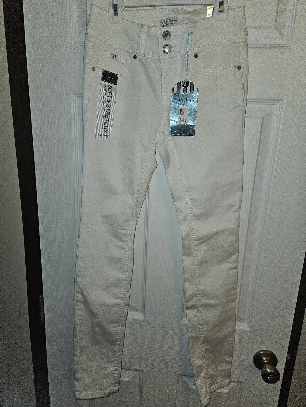 Wax White Skinny Jeans
